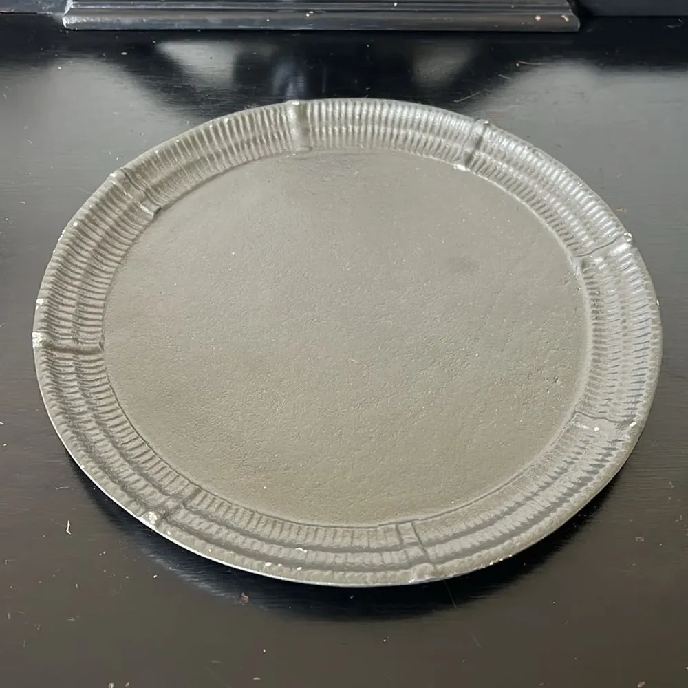 Pottery Barn Metal Round Tray